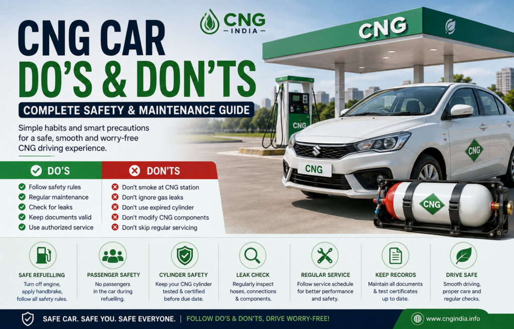 CNG Car Owner Do’s and Don’ts Complete Safety & Maintenance Guide